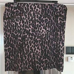Leopard Print Skirt (NWOT)